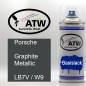 Preview: Porsche, Graphite Metallic, LB7V / W9: 400ml Sprühdose, von ATW Autoteile West.